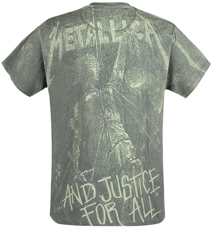 "... And Justice For All - Neon Backdrop" T-Shirt charcoal