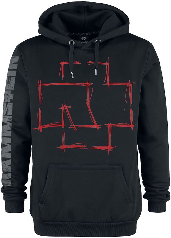 "Zeig Dich" Hooded sweater black