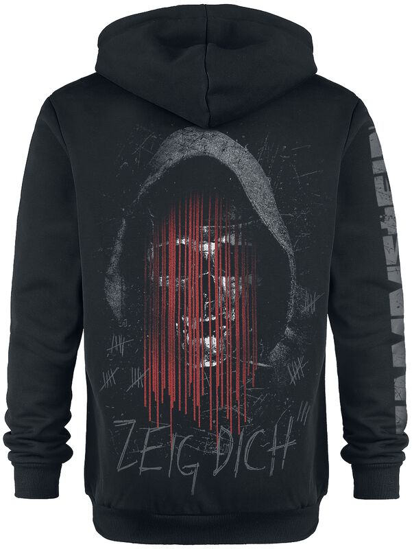 "Zeig Dich" Hooded sweater black