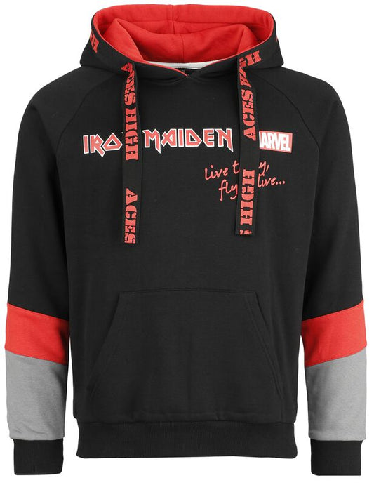 "Iron Maiden x Marvel Collection" Hooded sweater black